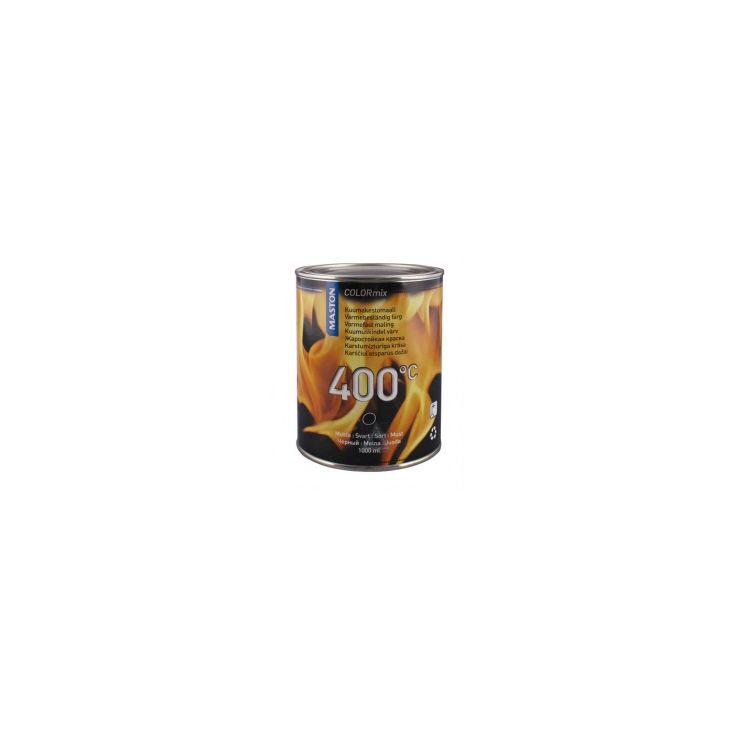 Kuumakestomaali Maston 400°C, 1000ml, musta