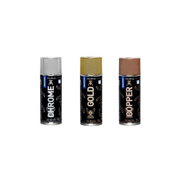 Spraymaali Decoeffect metallihohto, 400ml, kromi/kupari/kulta