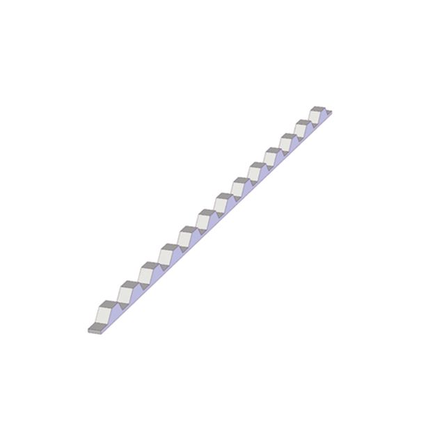 Muototiiviste Keraplast Trapetsi PE, prof. 76/18 mm, 990 mm valkoinen