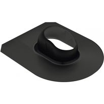 MX-läpivienti huopakatolle Meltex, musta