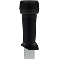 MX-poistoputki 160 Meltex, musta