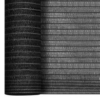 Näkösuoja antrasiitti 1x10 m HDPE 195 g/m² (49299)