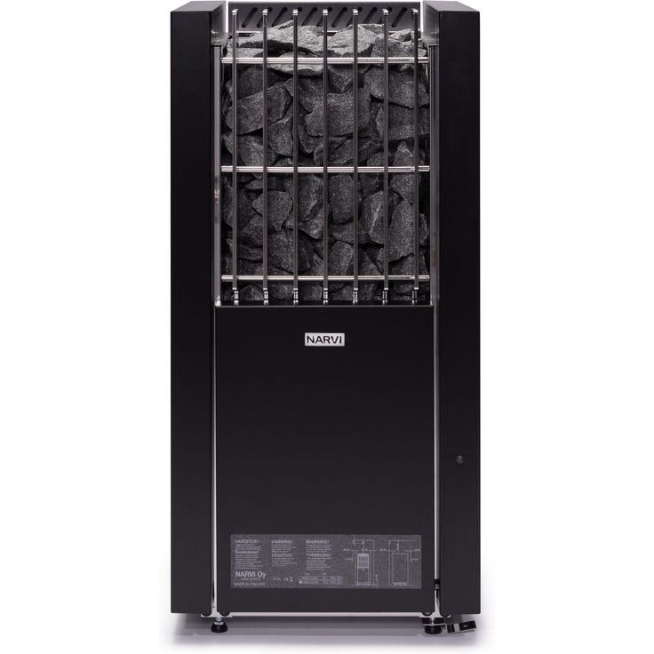 Sähkökiuas Narvi Combi 9.0kW 8-12m3 erillinen ohjaus musta
