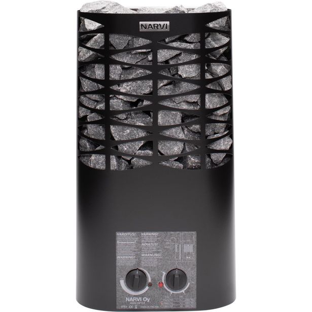 Sähkökiuas Narvi NS Mini 3.0kW 2-3m³ kiinteä ohjaus rst