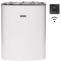 Sähkökiuas Narvi NC Electric Flow Wifi, erillinen ohjaus, eri vaihtoehtoja