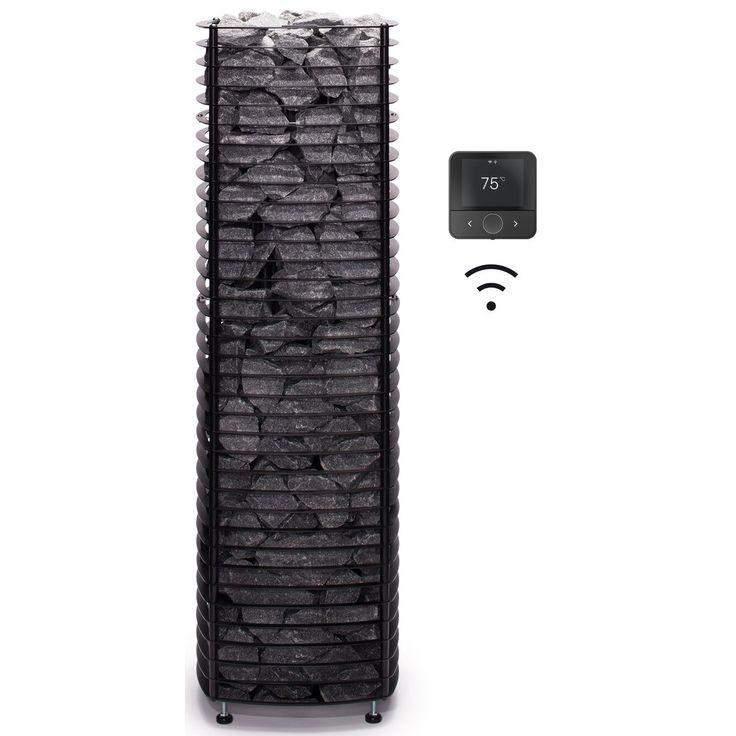 Sähkökiuas Narvi Velvet Electric Flow Wifi, erillinen ohjaus, musta