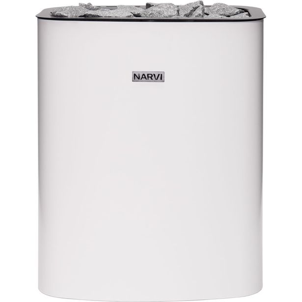 Sähkökiuas Narvi NC Electric, 6kW, 4-9 m3, erillinen ohjaus, valkoinen