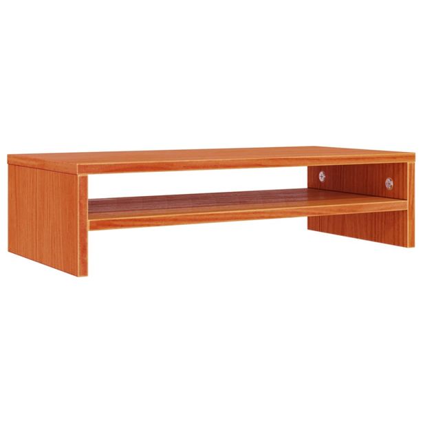 Näyttökoroke vahanruskea 50x24x13 cm täysi mänty (47162)