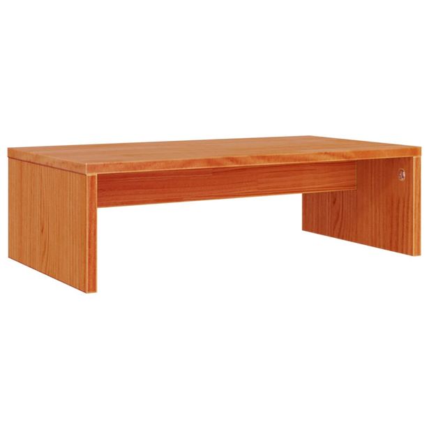 Näyttökoroke vahanruskea 50x27x15 cm täysi mänty (47164)