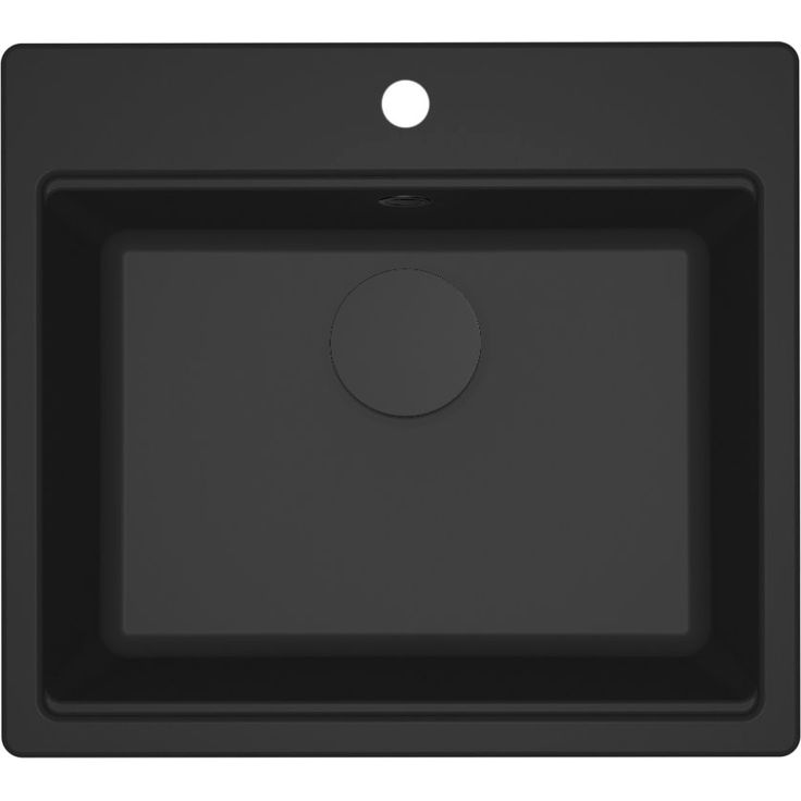 Keittiöallas Savo Nero 60, 570x510mm, Granitek, musta