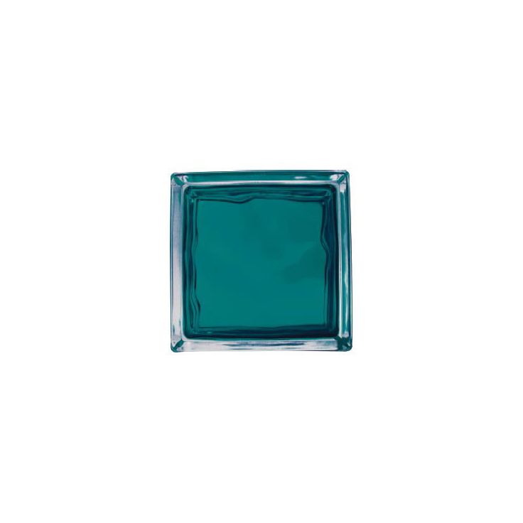 Lasitiili Vitrablok Iris, 1908/W BT, 19x19x8cm, turkoosi pilvi