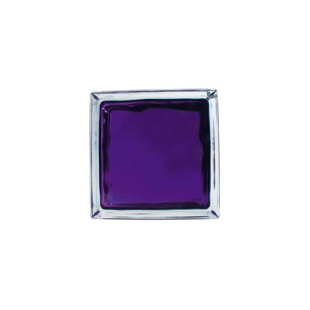 Lasitiili Vitrablok Iris, 1908/W VI, 19x19x8cm, violetti pilvi