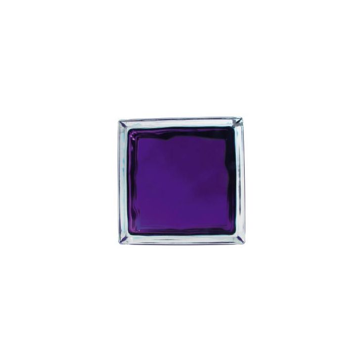 Lasitiili Vitrablok Iris, 1908/W VI, 19x19x8cm, violetti pilvi