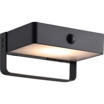 Aurinkokennoulkoseinävalaisin Nordlux Saulio Solar, liiketunnistin, musta