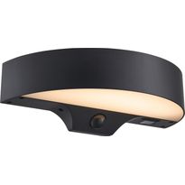 Aurinkokennoulkoseinävalaisin Nordlux Monay Round Solar, liiketunnistin, musta