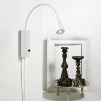 Seinävalaisin LED Mento, Ø35x220mm, valkoinen