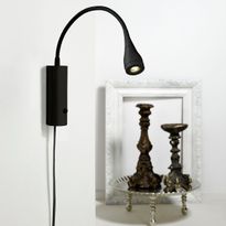 Seinävalaisin LED Mento, Ø35x220mm, musta