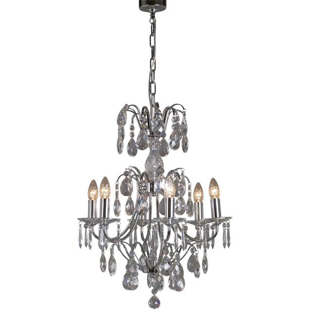 Kristallikruunu Noor Barock, Ø50cm, kromi