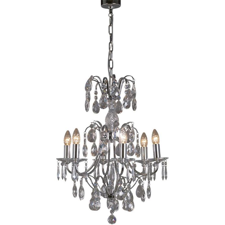 Kristallikruunu Noor Barock, Ø50cm, kromi