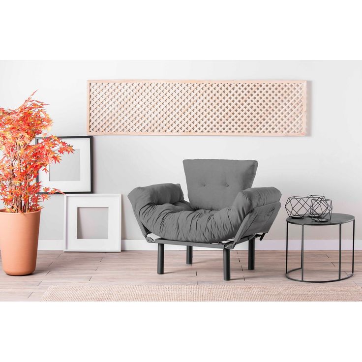 Nojatuoli Linento Furniture Nitta, harmaa