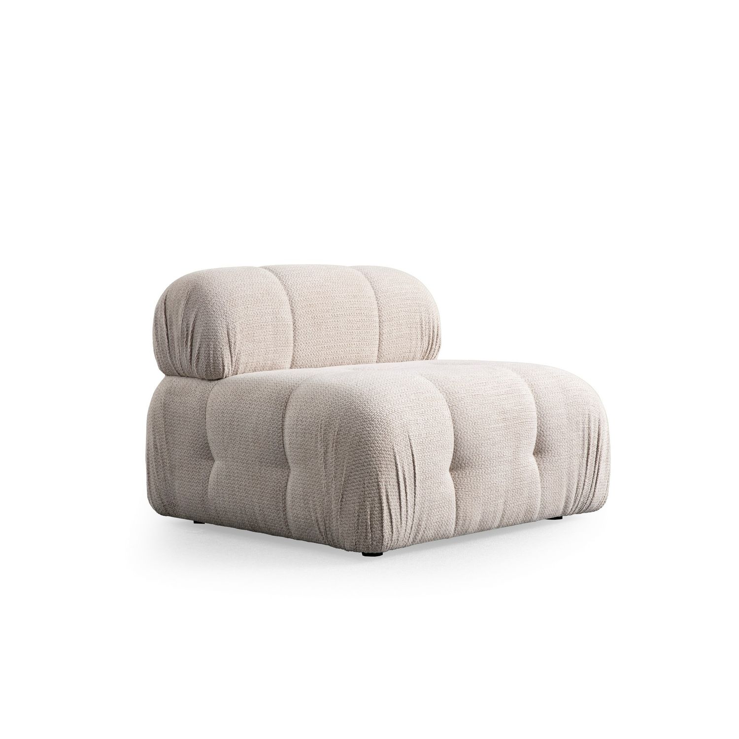 Nojatuoli Linento Furniture Petite, kermanvalkoinen, ilman tyynyä