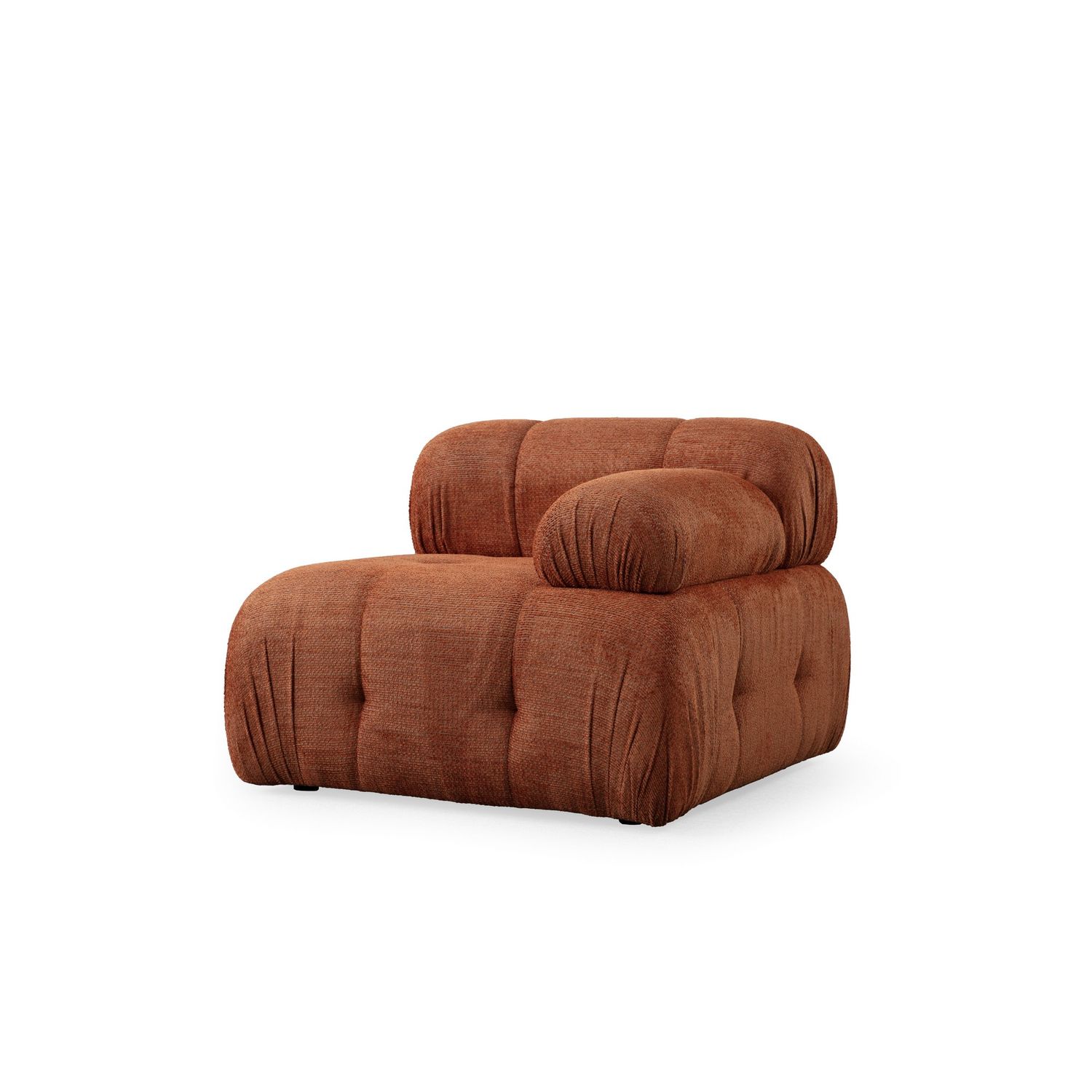 Nojatuoli Linento Furniture Petite, oranssi, tyyny oikealla