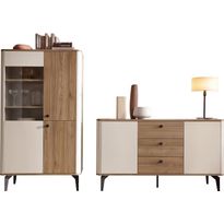 Kalustesetti Nomla AURENA II, ruskea/beige