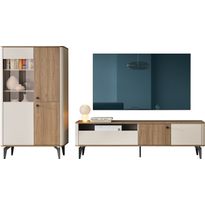 Kalustesetti Nomla AURENA III, ruskea/beige