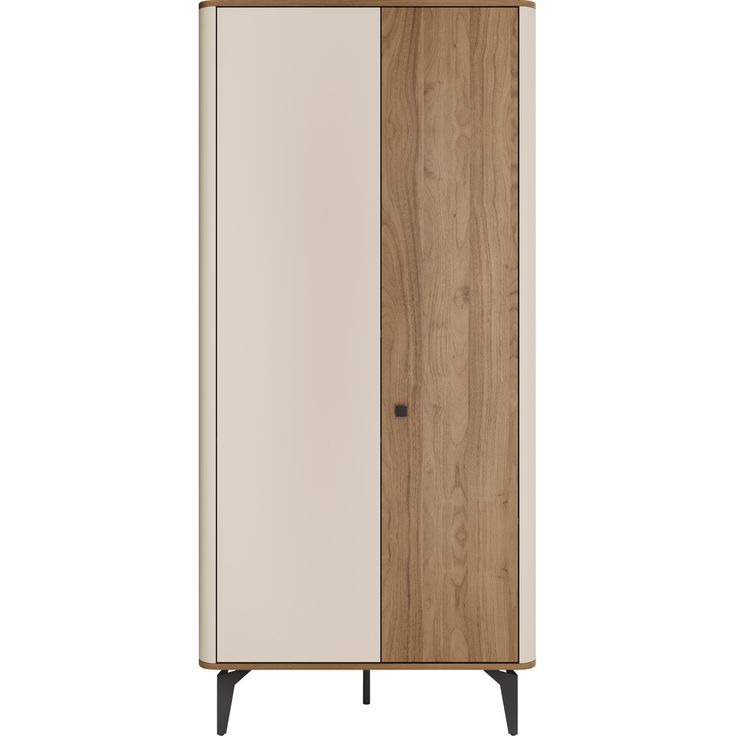 Vaatekaappi Nomla 2D AURENA AU1, 89x190 cm, ruskea/beige