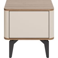 Yöpöytä Nomla AURENA AU10, 48x47 cm, ruskea/beige
