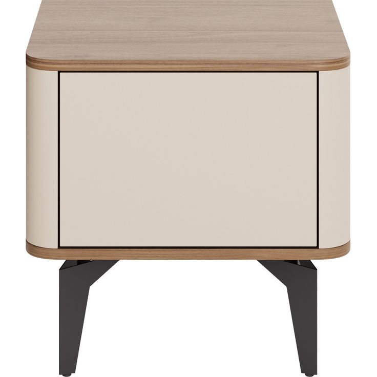 Yöpöytä Nomla AURENA AU10, 48x47 cm, ruskea/beige
