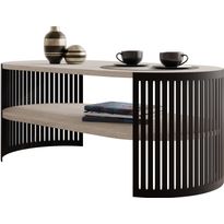 Soikea sohvapöytä Nomla FIKOLI I, 100x50 cm, ruskea (1154)