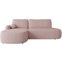 Kulmavuodesohva Nomla LORIDU O, 274x174 cm, vasenkätinen, pinkki (9021)