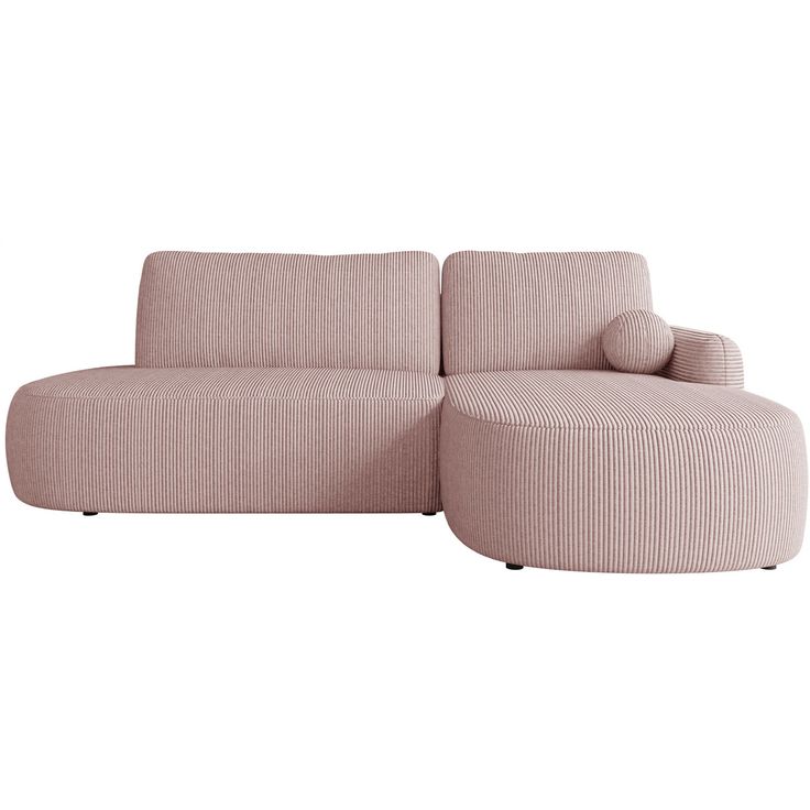 Kulmavuodesohva Nomla LORIDU O, 274x174 cm, oikeakätinen, pinkki (9014)