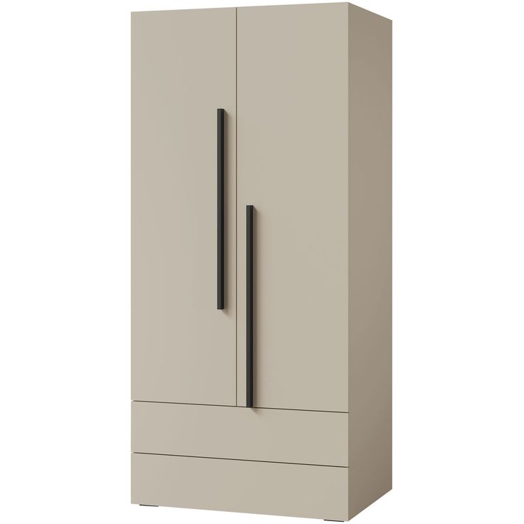 Vaatekaappi Nomla 2D2S LORIN REG 2, 90x195 cm, beige
