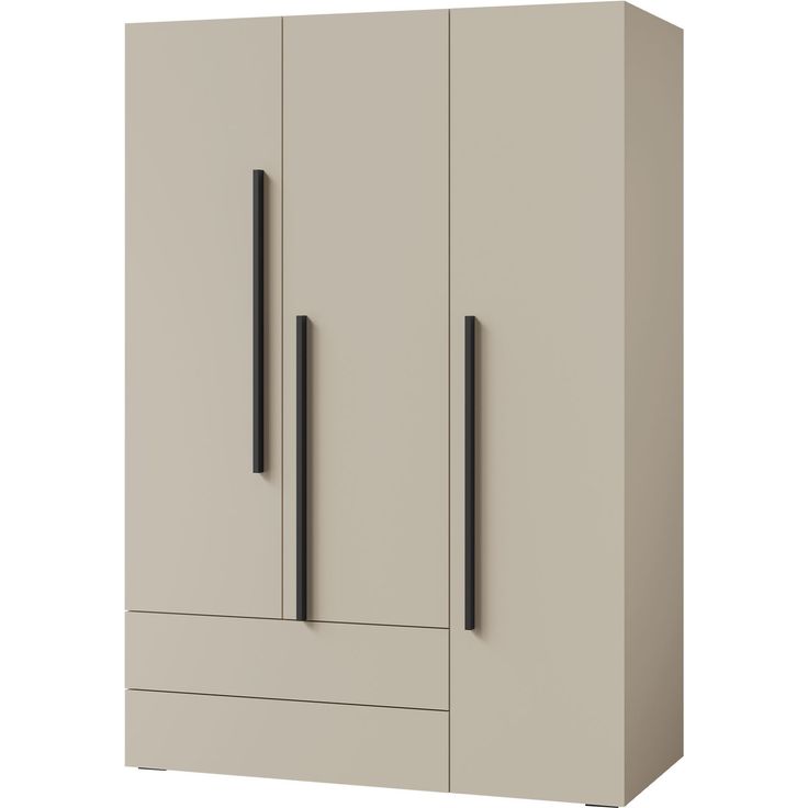 Vaatekaappi Nomla 3D2S LORIN REG 1, 135x195 cm, beige