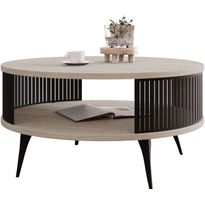 Soikea sohvapöytä Nomla ROENNI, 100x50 cm, ruskea (1086)