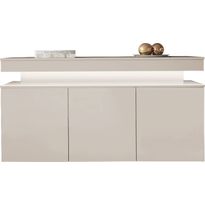 Lipasto Nomla 3D 160 GLOSSA 08, LED-valaistuksella, 83x160cm, beige
