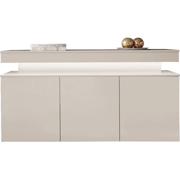 Lipasto Nomla 3D 160 GLOSSA 08, LED-valaistuksella, 83x160cm, beige