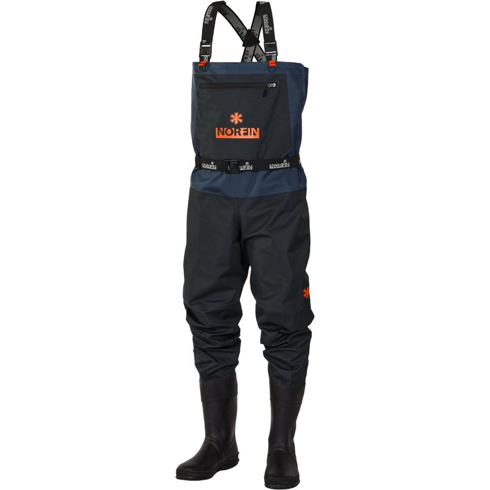 Kahluuhousut saappailla Norfin Pilot Bootfoot, musta 43 - M