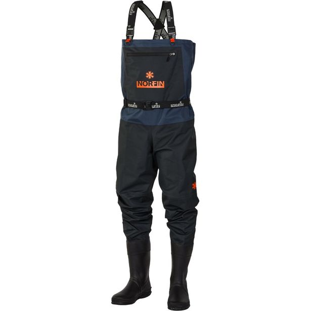 Kahluuhousut saappailla Norfin Pilot Bootfoot, musta 43 - M