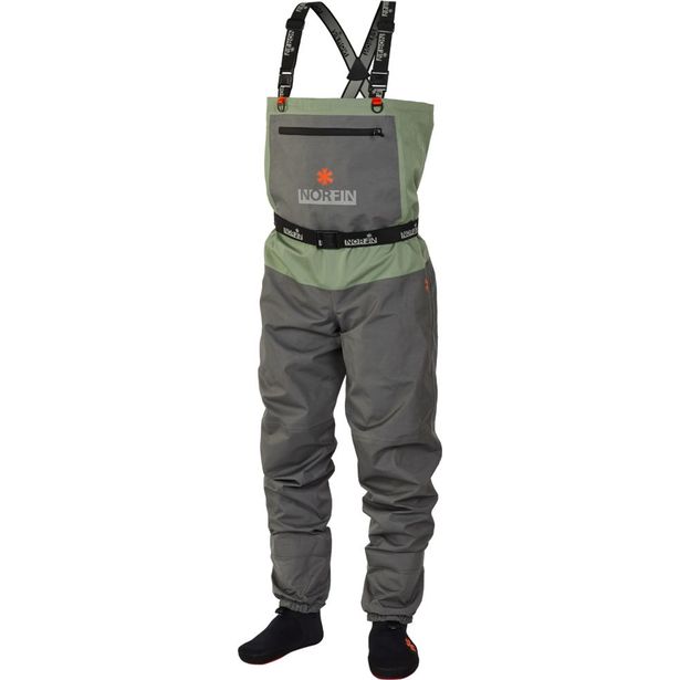 Kahluuhousut Norfin Pilot Stockingfoot, harmaa L