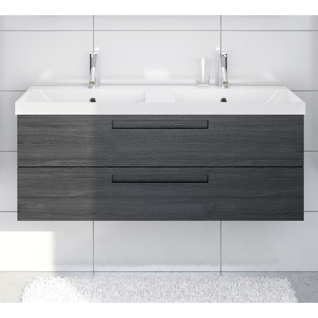 Pesuallas Noro Relounge 1200, posliini, 1200x420x50mm