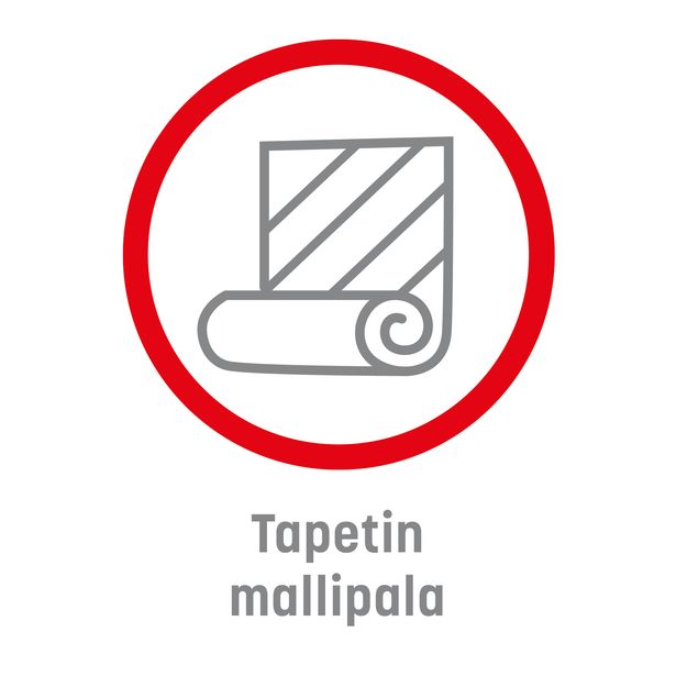 Marimekko-tapetin mallipala koko A4