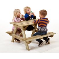 Lasten pöytä-penkkisetti Nordic Play Active, 91x89x57.5cm, painekyllästetty puu