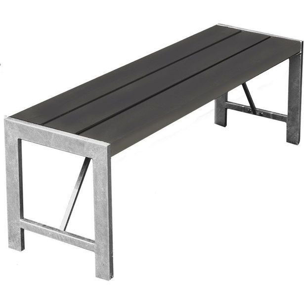 Penkki Hortus, H-malli, non-wood, galvanoitu runko, antrasiitti