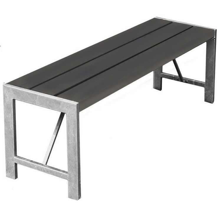 Penkki Hortus, H-malli, non-wood, galvanoitu runko, antrasiitti