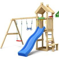 Leikkitorni Jungle Gym Totem, 2-Swing Module 200, liukumäki