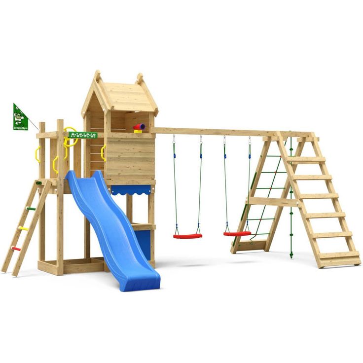 Leikkitorni Jungle Gym Resort, 2-Climb Module 200, liukumäki