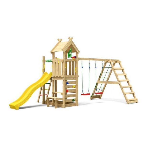 Leikkitorni Jungle Gym Teepee, 2-Climb Module 200, liukumäki